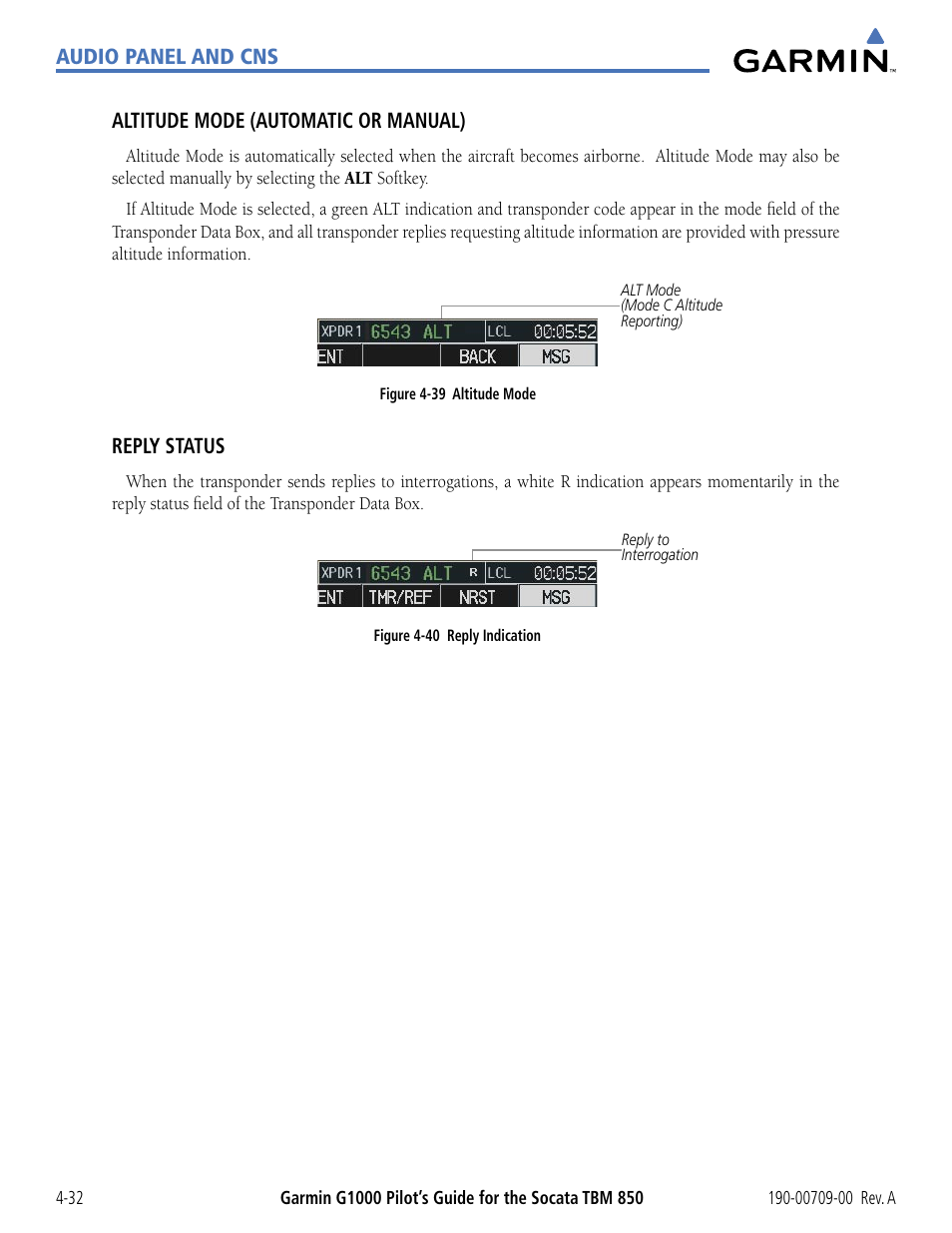 Garmin G1000 Socata TBM 850 User Manual | Page 138 / 542
