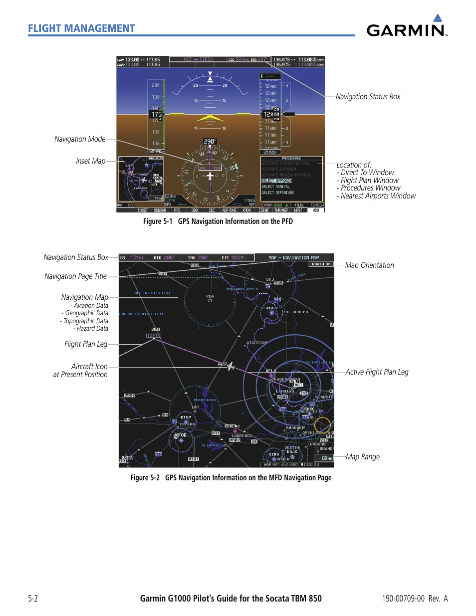 Flight management | Garmin G1000 Socata TBM 850 User Manual | Page 154 / 542