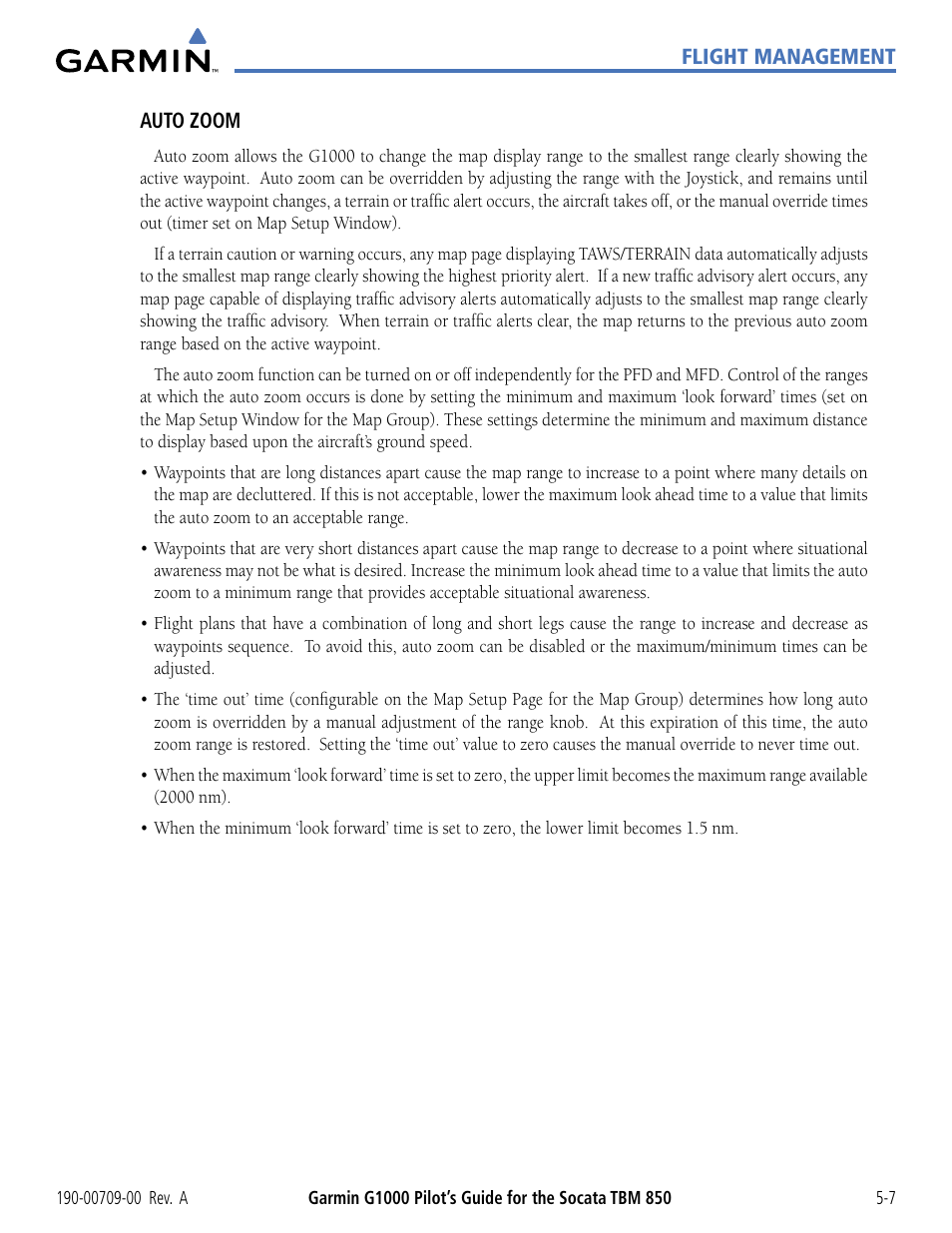 Garmin G1000 Socata TBM 850 User Manual | Page 159 / 542