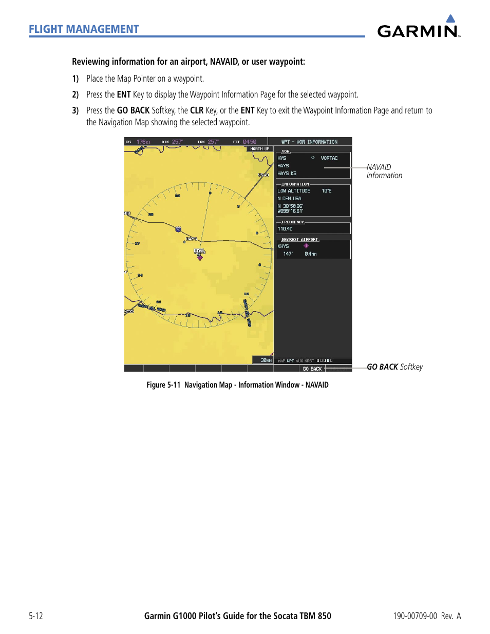 Flight management | Garmin G1000 Socata TBM 850 User Manual | Page 164 / 542