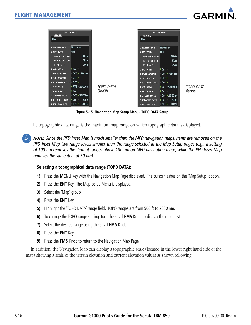 Flight management | Garmin G1000 Socata TBM 850 User Manual | Page 168 / 542