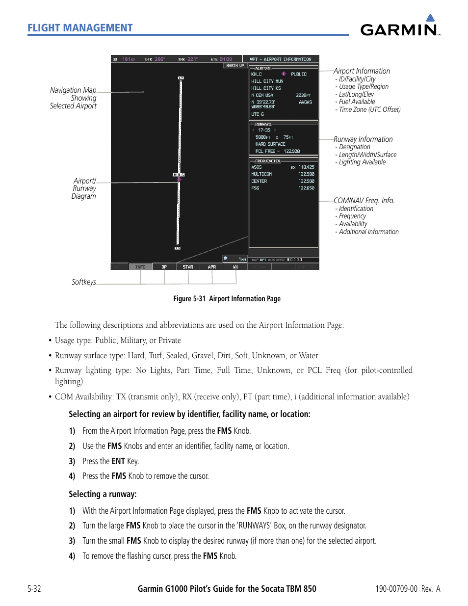 Flight management | Garmin G1000 Socata TBM 850 User Manual | Page 184 / 542