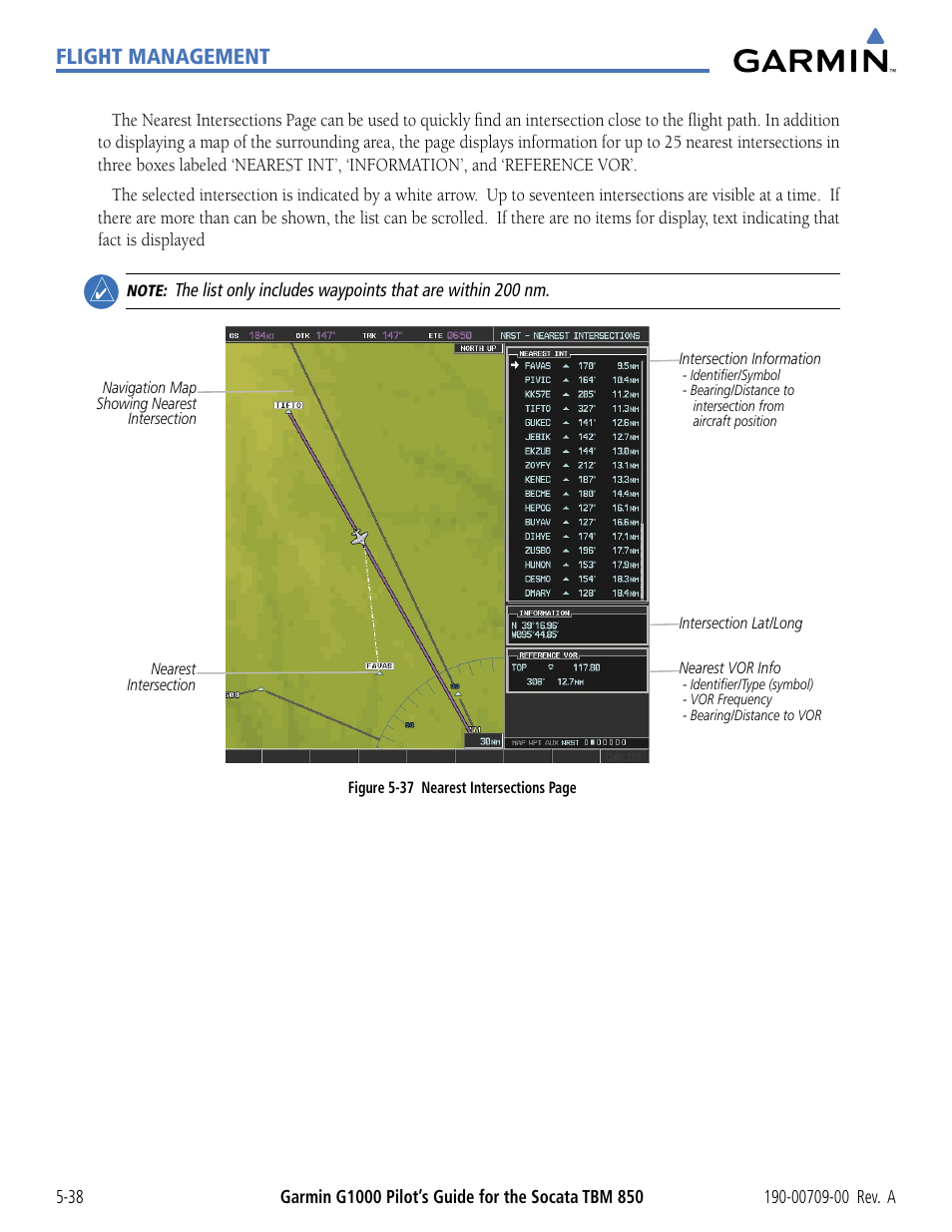 Flight management | Garmin G1000 Socata TBM 850 User Manual | Page 190 / 542