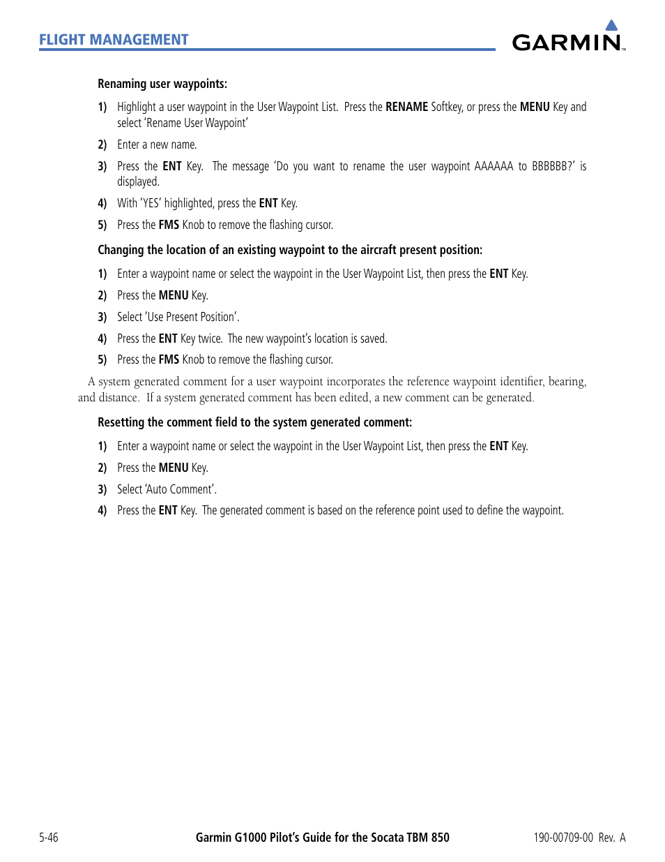 Garmin G1000 Socata TBM 850 User Manual | Page 198 / 542