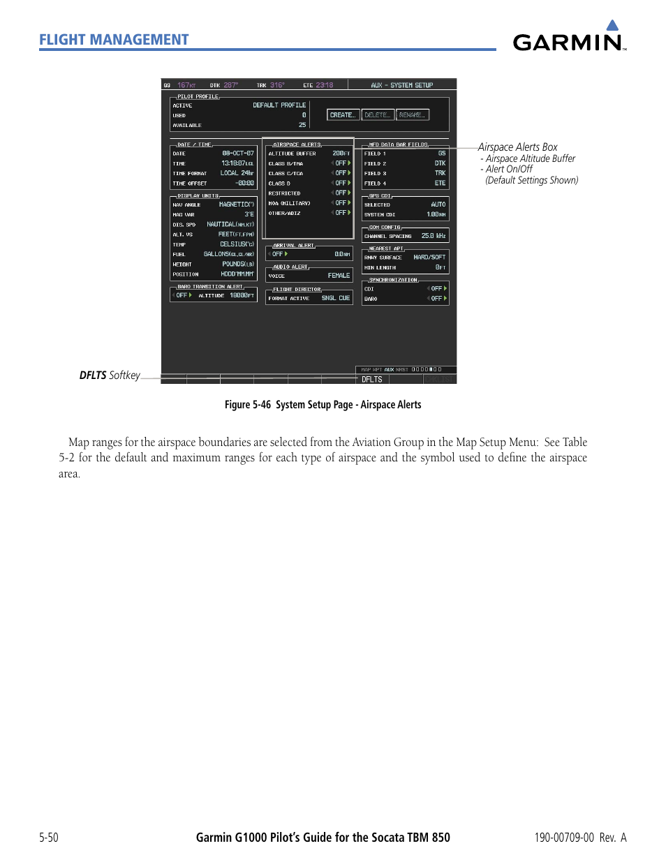 Flight management | Garmin G1000 Socata TBM 850 User Manual | Page 202 / 542