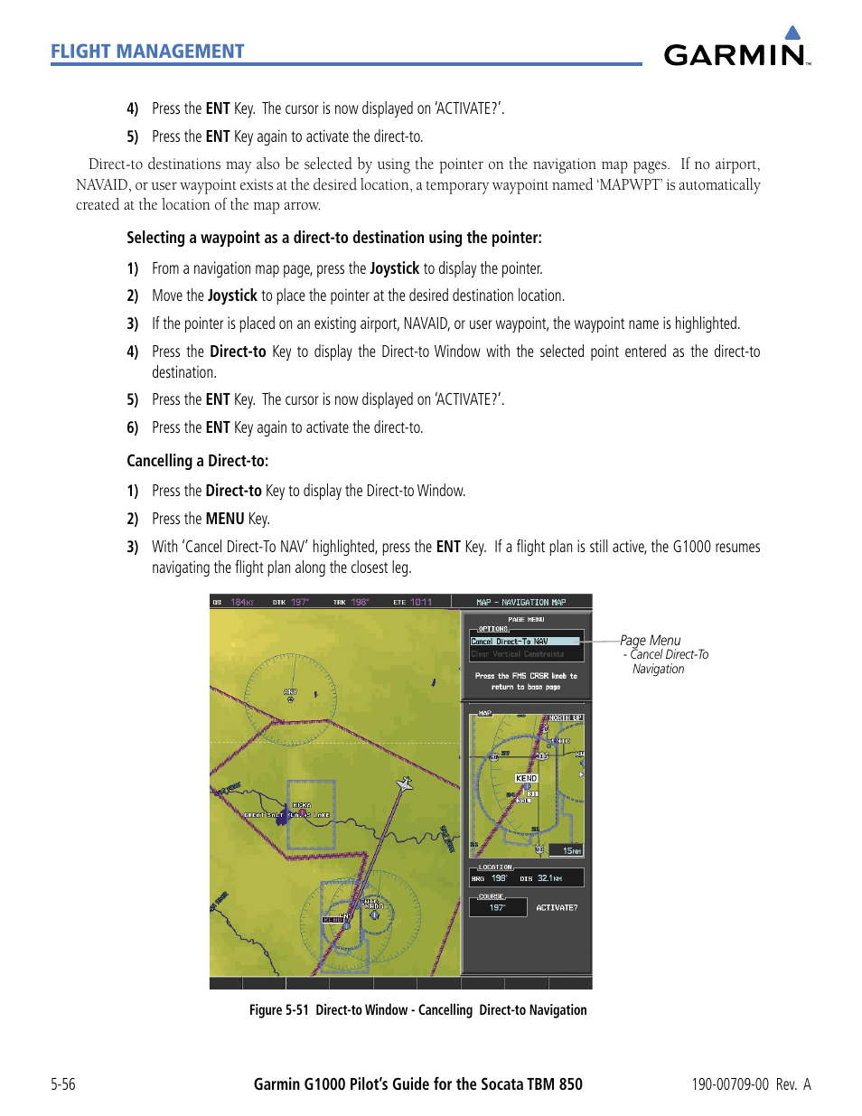 Flight management | Garmin G1000 Socata TBM 850 User Manual | Page 208 / 542