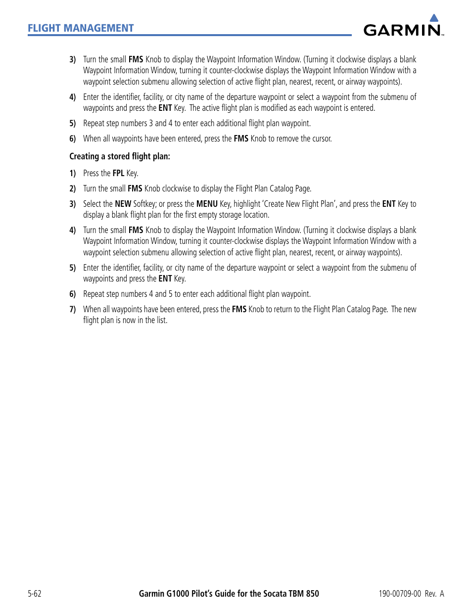 Garmin G1000 Socata TBM 850 User Manual | Page 214 / 542