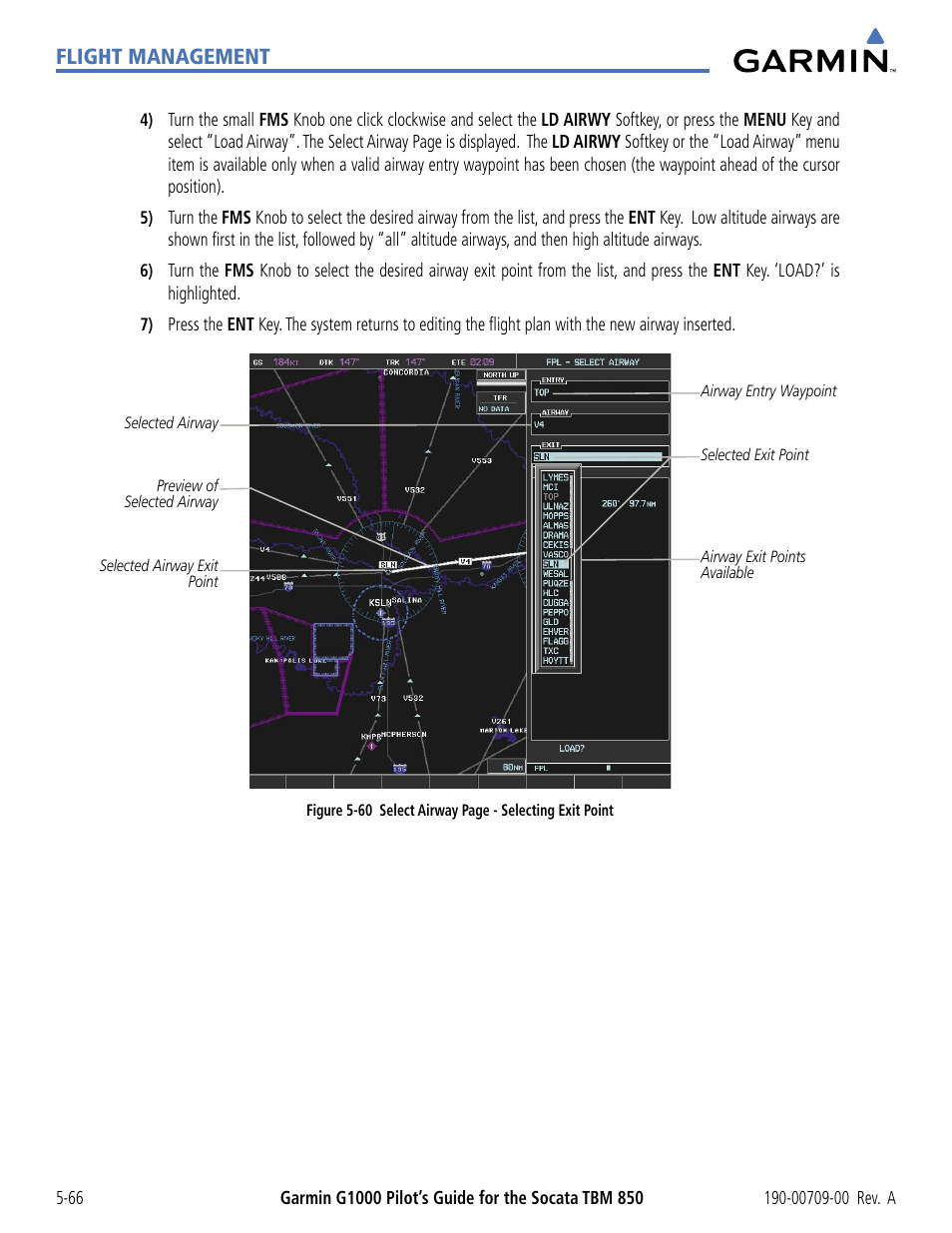 Flight management | Garmin G1000 Socata TBM 850 User Manual | Page 218 / 542