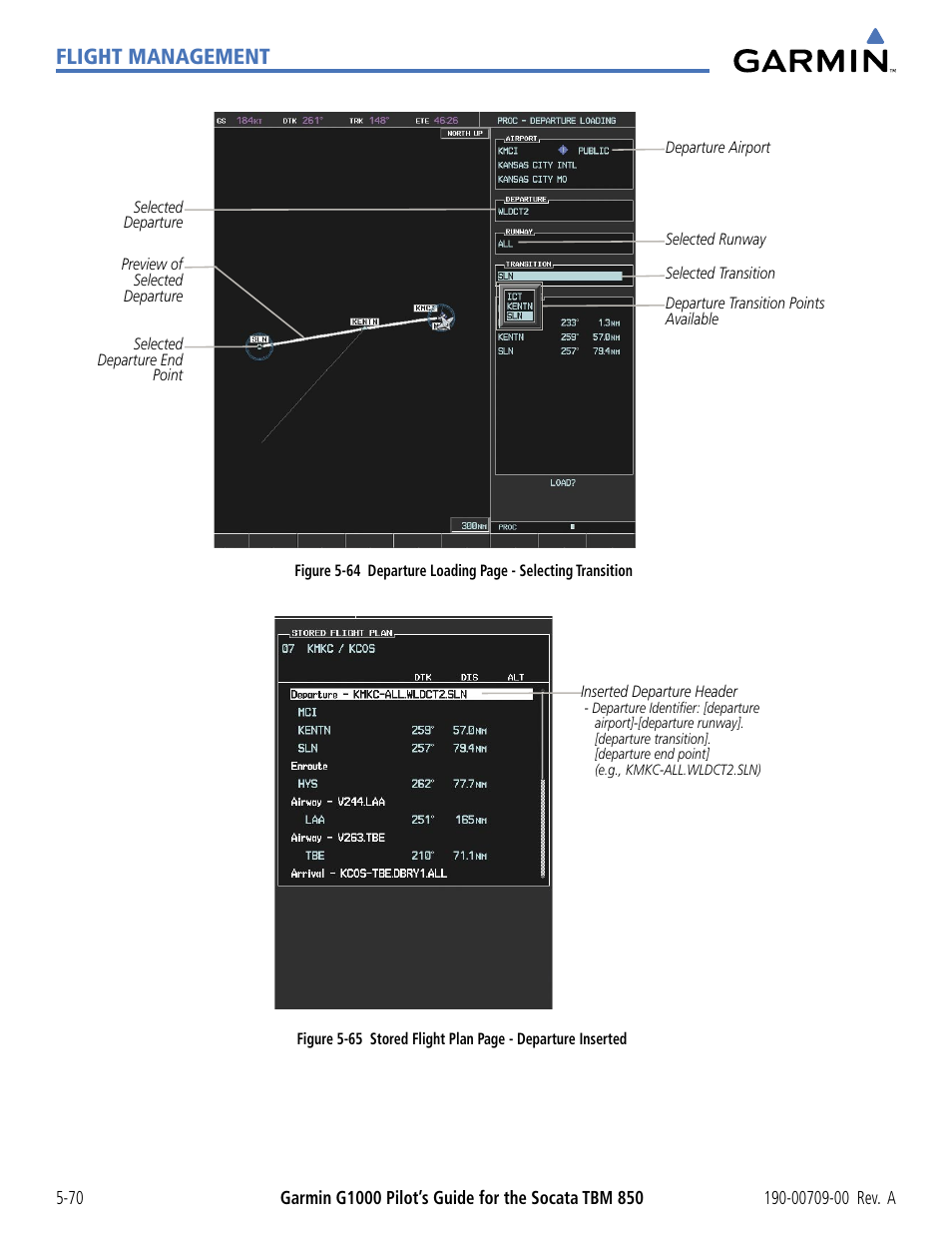 Flight management | Garmin G1000 Socata TBM 850 User Manual | Page 222 / 542