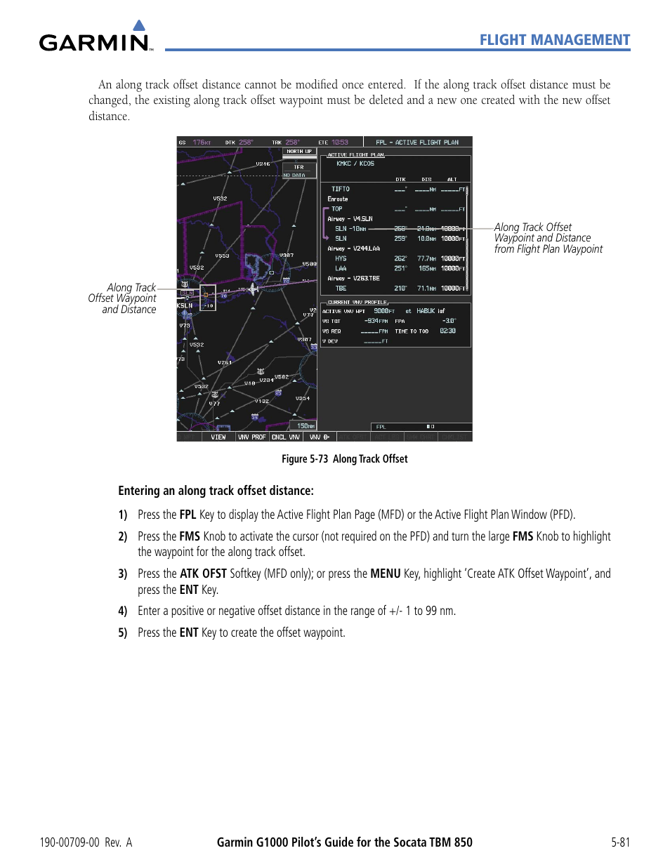 Flight management | Garmin G1000 Socata TBM 850 User Manual | Page 233 / 542