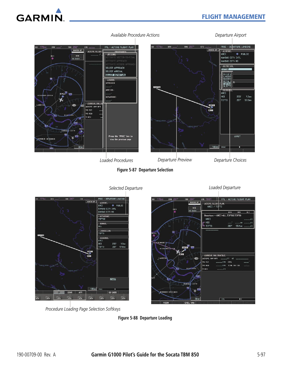 Flight management | Garmin G1000 Socata TBM 850 User Manual | Page 249 / 542