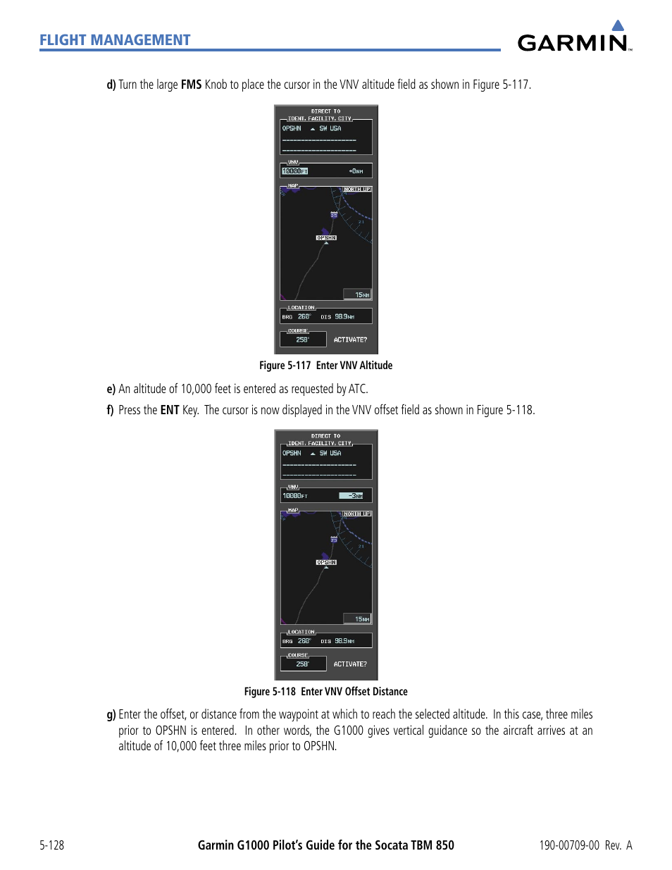 Garmin G1000 Socata TBM 850 User Manual | Page 280 / 542