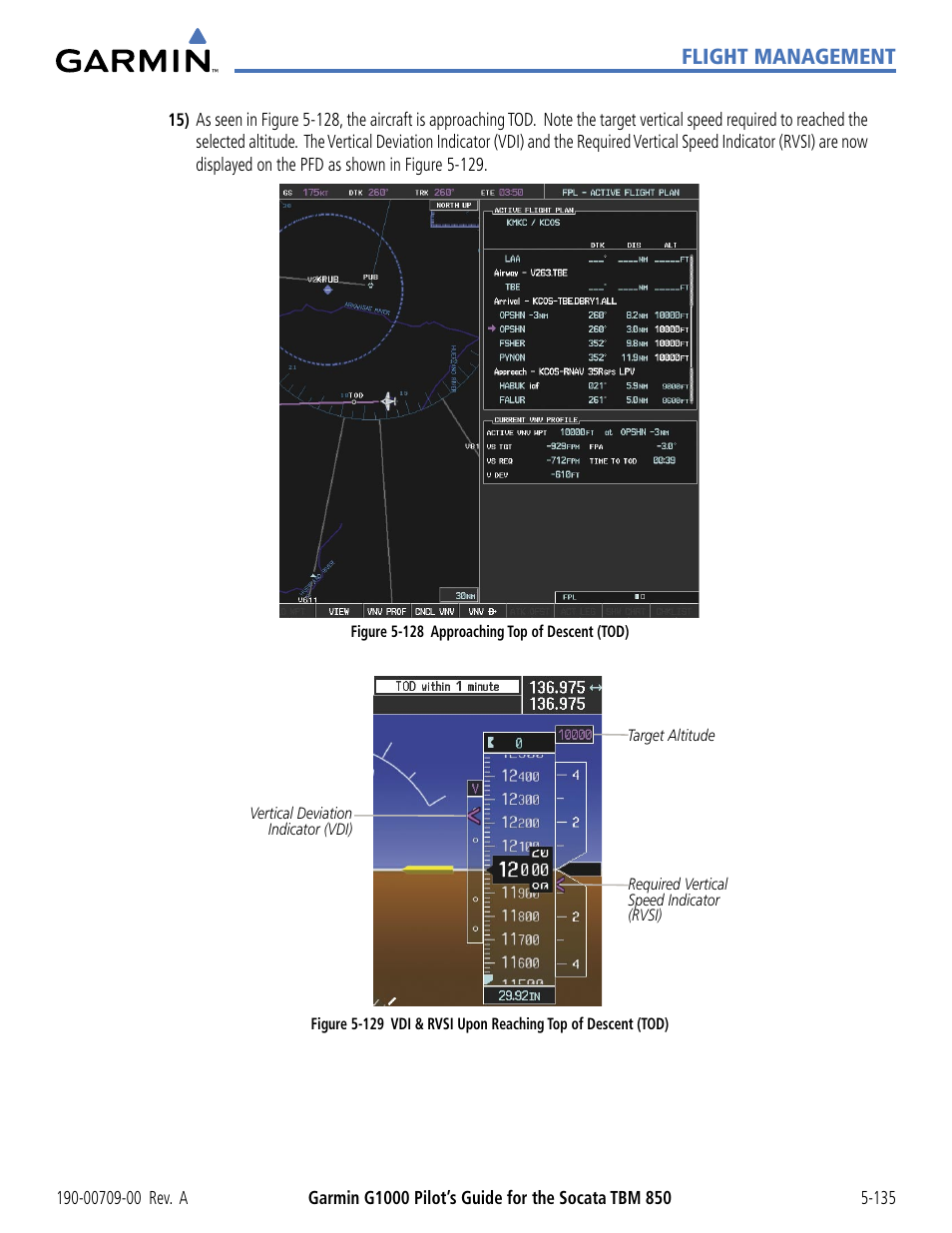 Flight management | Garmin G1000 Socata TBM 850 User Manual | Page 287 / 542