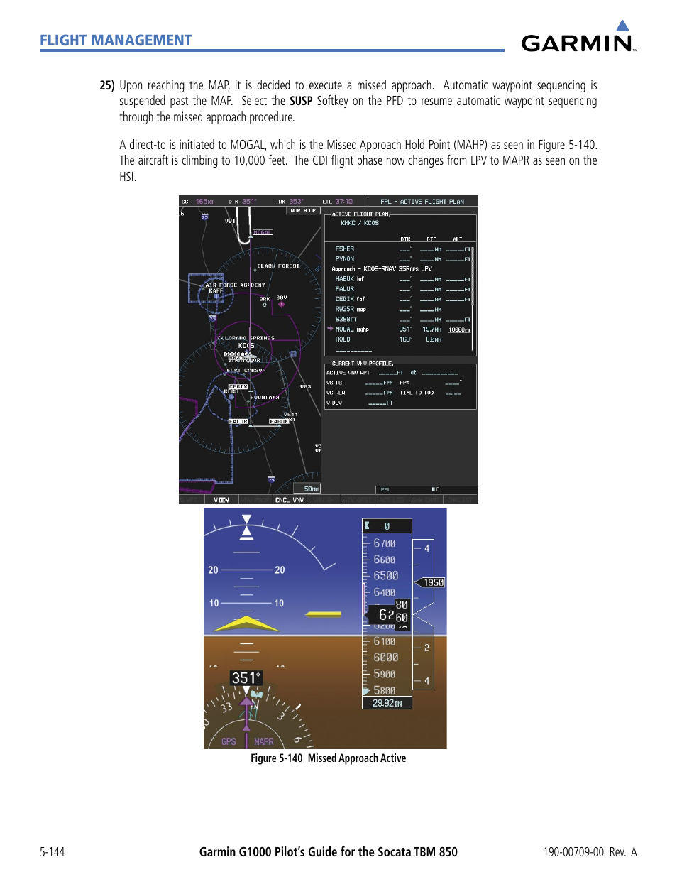 Garmin G1000 Socata TBM 850 User Manual | Page 296 / 542