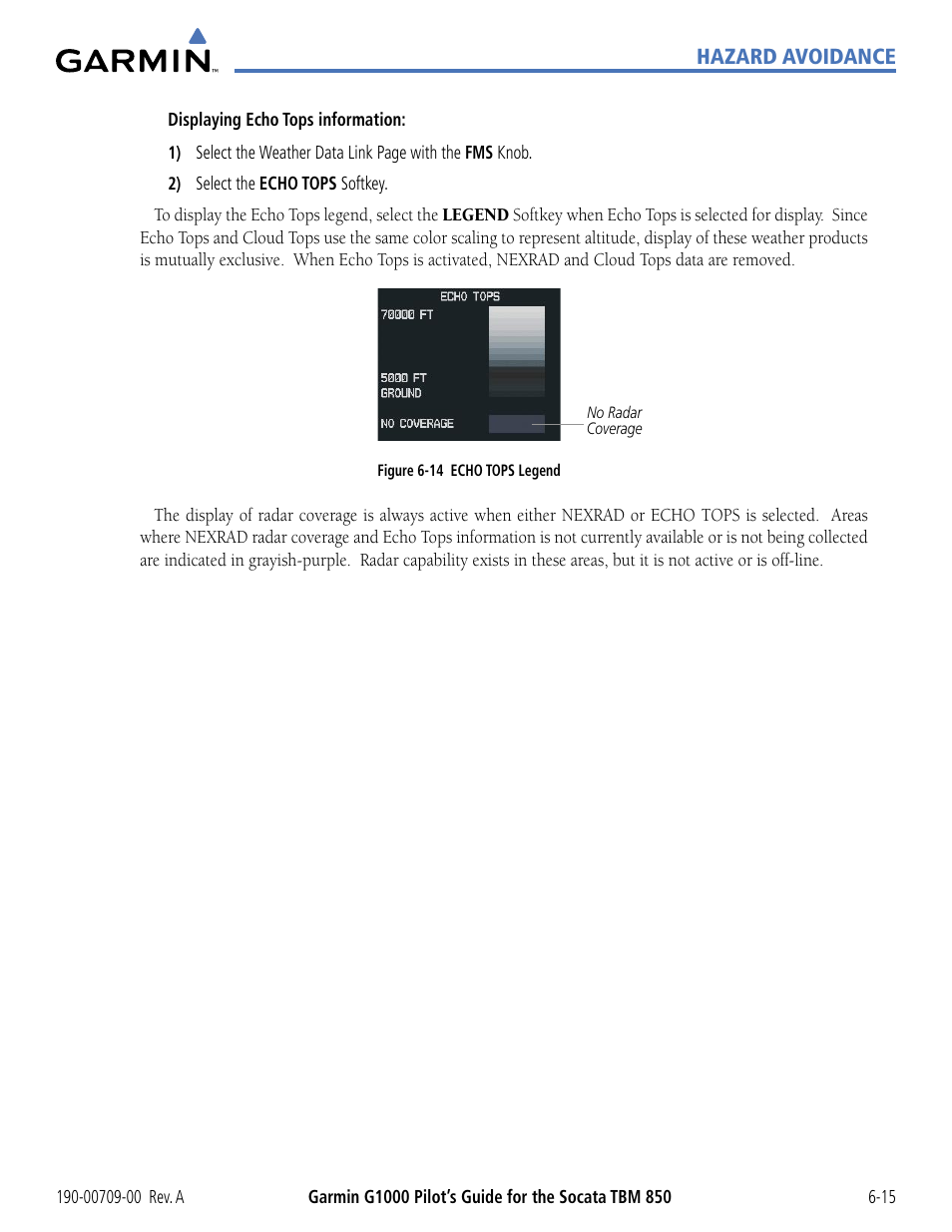 Garmin G1000 Socata TBM 850 User Manual | Page 315 / 542