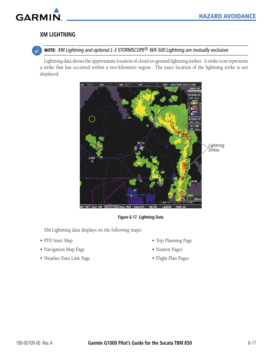 Garmin G1000 Socata TBM 850 User Manual | Page 317 / 542