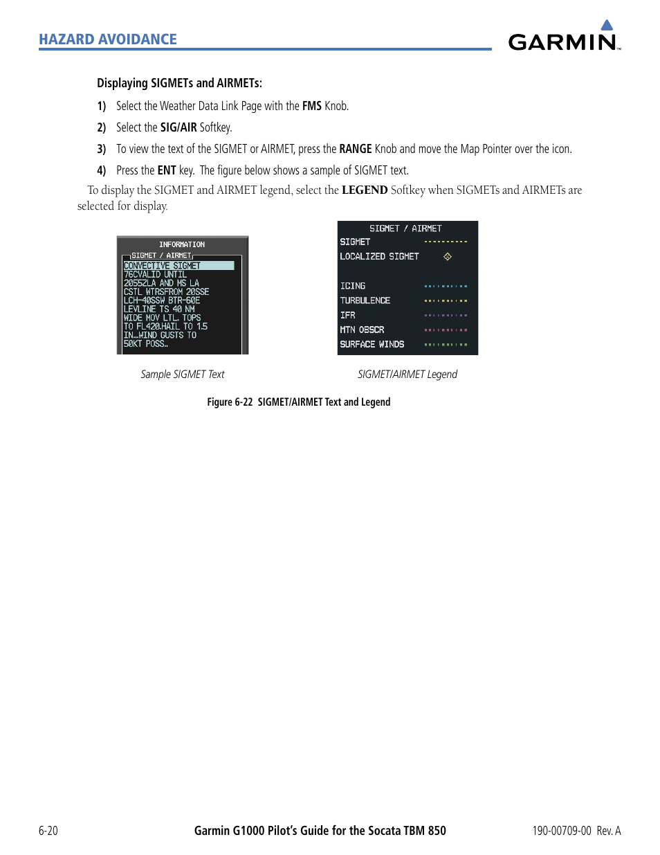 Garmin G1000 Socata TBM 850 User Manual | Page 320 / 542