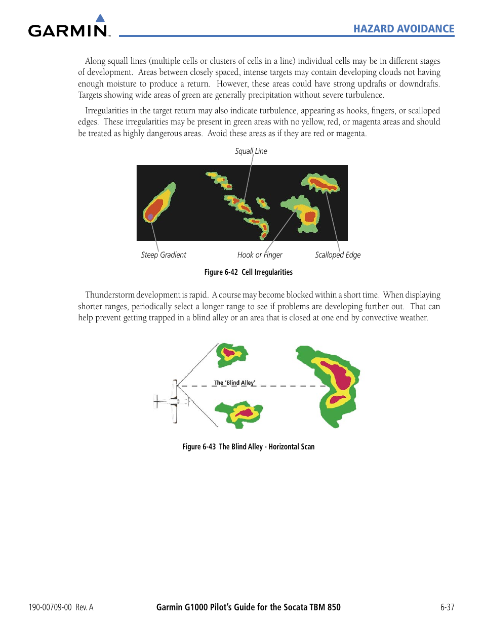 Hazard avoidance | Garmin G1000 Socata TBM 850 User Manual | Page 337 / 542