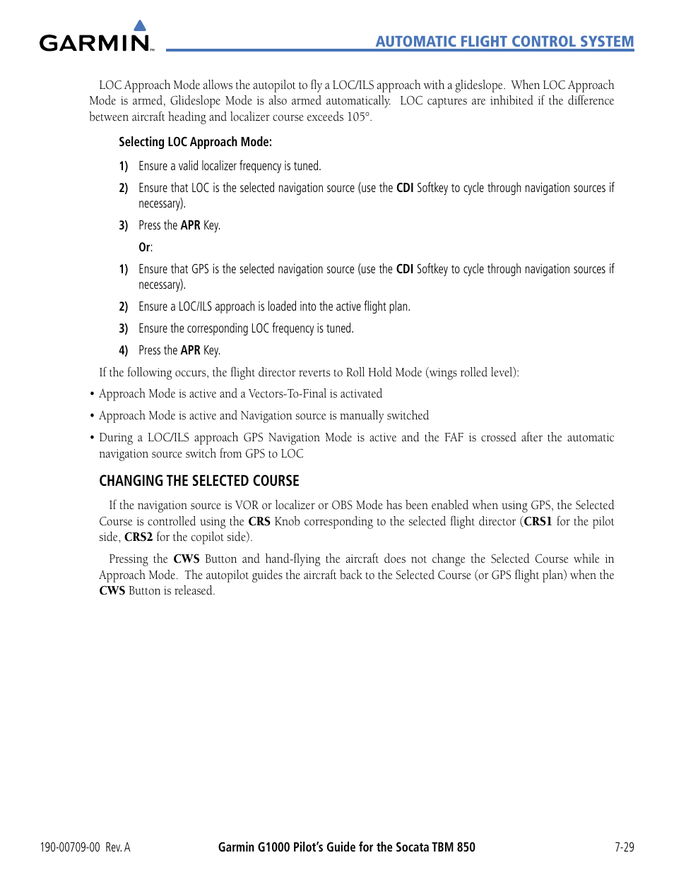 Garmin G1000 Socata TBM 850 User Manual | Page 413 / 542