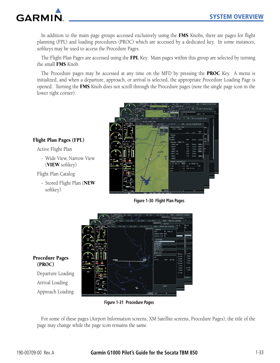 Garmin G1000 Socata TBM 850 User Manual | Page 43 / 542