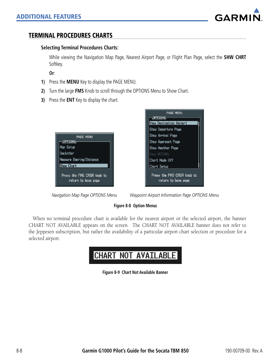 Terminal procedures charts | Garmin G1000 Socata TBM 850 User Manual | Page 440 / 542