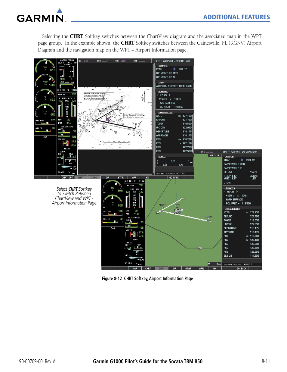 Additional features | Garmin G1000 Socata TBM 850 User Manual | Page 443 / 542