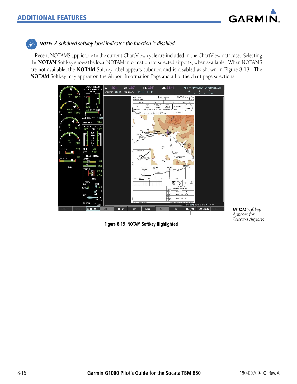 Additional features | Garmin G1000 Socata TBM 850 User Manual | Page 448 / 542