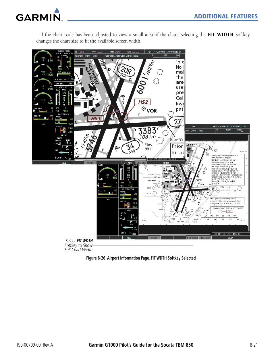 Additional features | Garmin G1000 Socata TBM 850 User Manual | Page 453 / 542