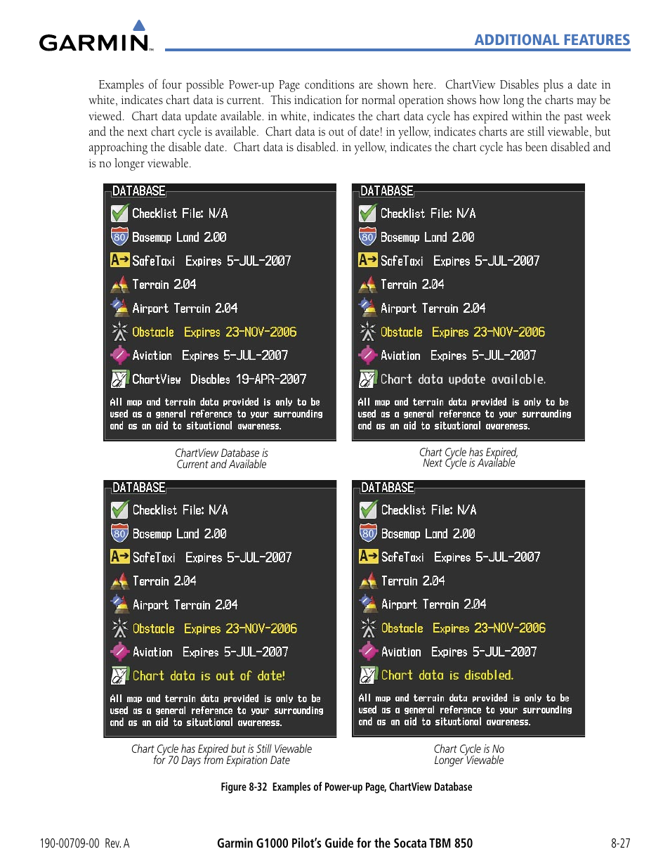 Additional features | Garmin G1000 Socata TBM 850 User Manual | Page 459 / 542