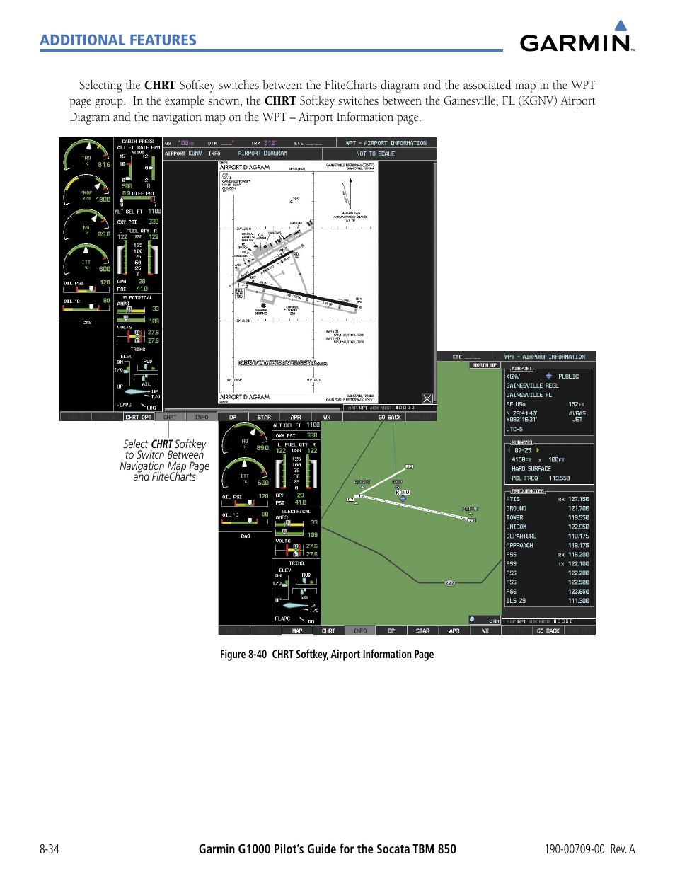 Additional features | Garmin G1000 Socata TBM 850 User Manual | Page 466 / 542