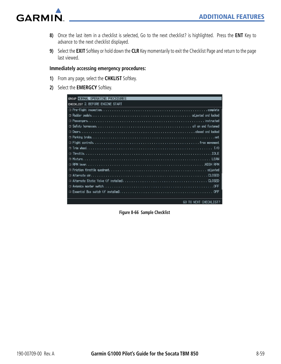 Garmin G1000 Socata TBM 850 User Manual | Page 491 / 542