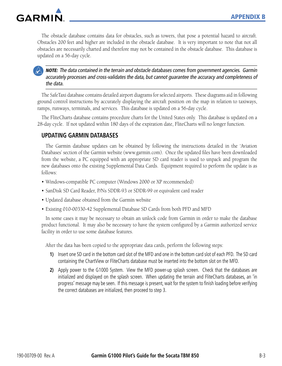 Garmin G1000 Socata TBM 850 User Manual | Page 519 / 542