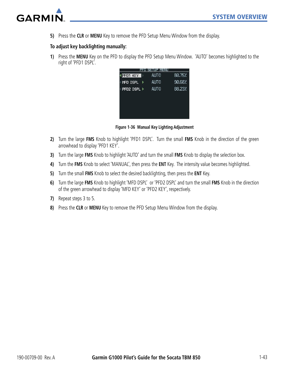 Garmin G1000 Socata TBM 850 User Manual | Page 53 / 542