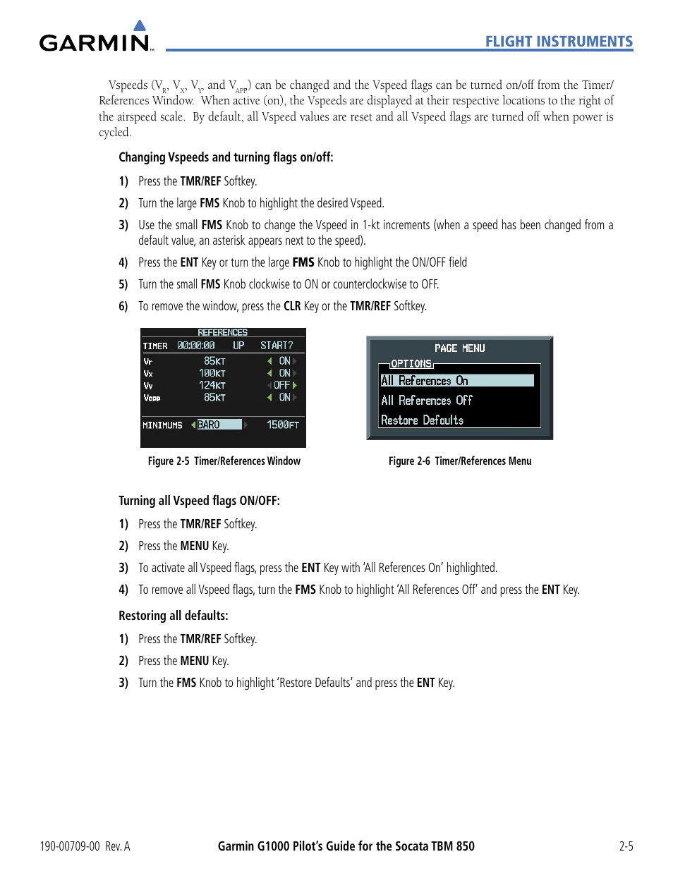 Flight instruments | Garmin G1000 Socata TBM 850 User Manual | Page 59 / 542