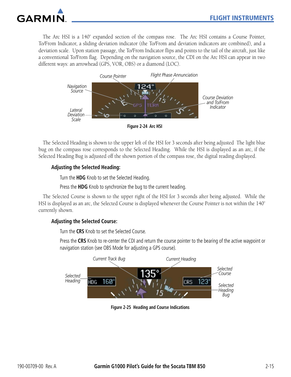 Flight instruments | Garmin G1000 Socata TBM 850 User Manual | Page 69 / 542