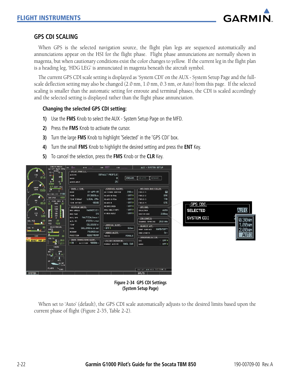 Garmin G1000 Socata TBM 850 User Manual | Page 76 / 542