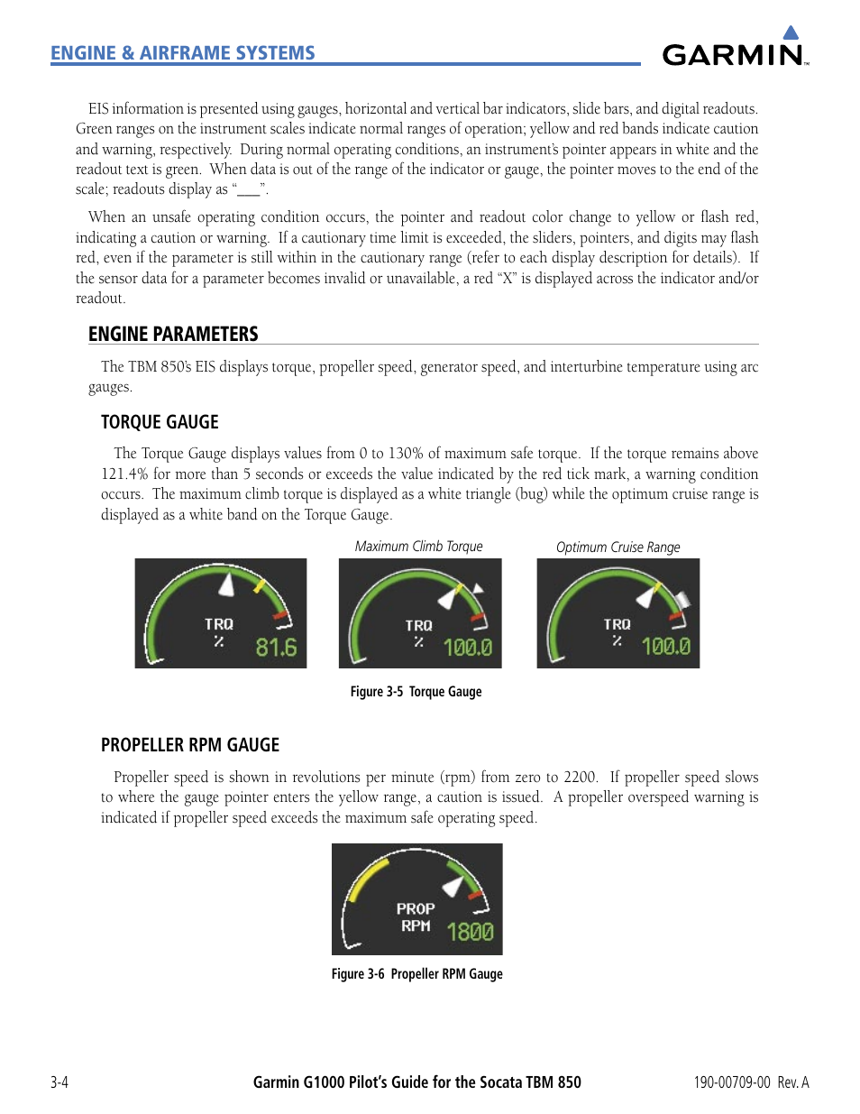 Engine parameters | Garmin G1000 Socata TBM 850 User Manual | Page 94 / 542