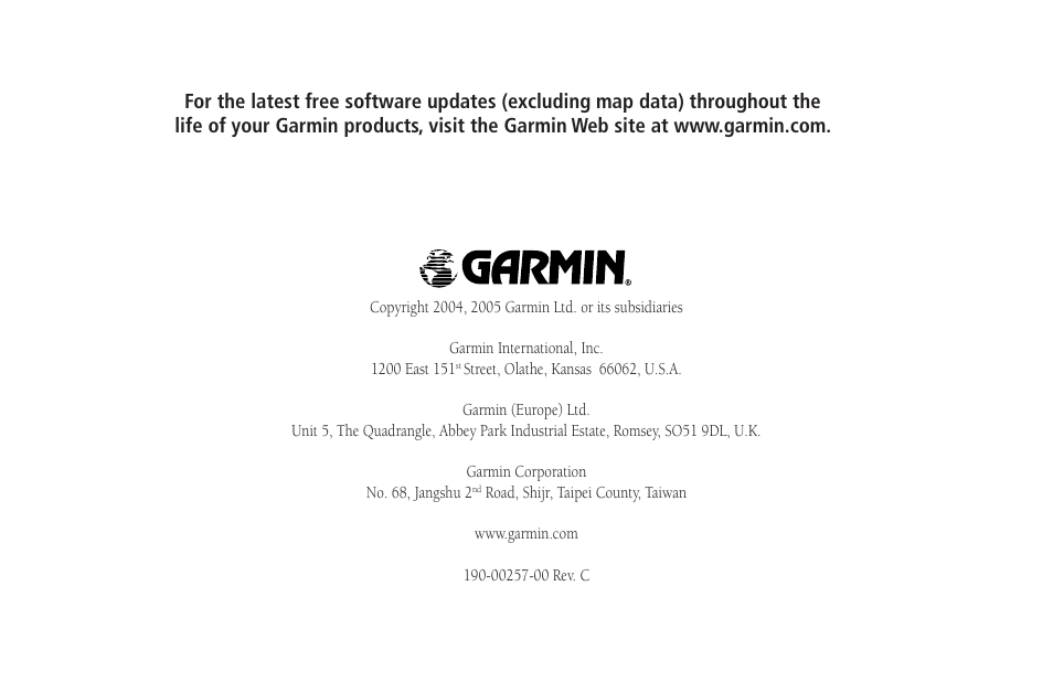 Garmin StreetPilot 2650 User Manual | Page 95 / 95