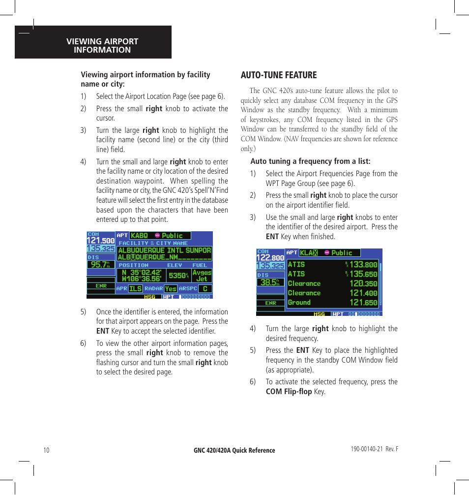 Garmin GNC 420 User Manual | Page 10 / 22