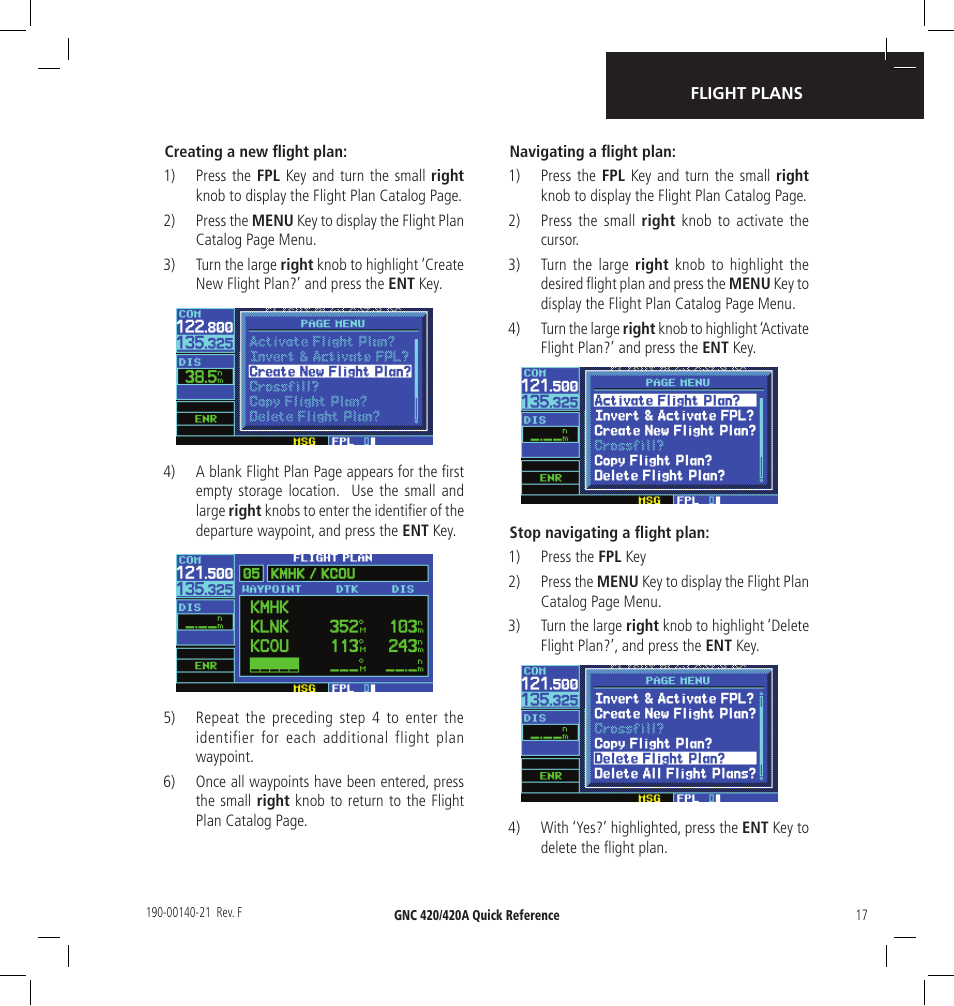 Garmin GNC 420 User Manual | Page 17 / 22