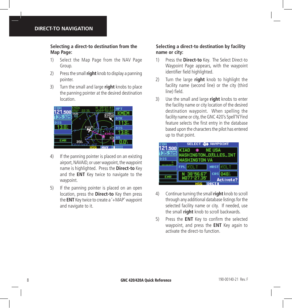 Garmin GNC 420 User Manual | Page 8 / 22