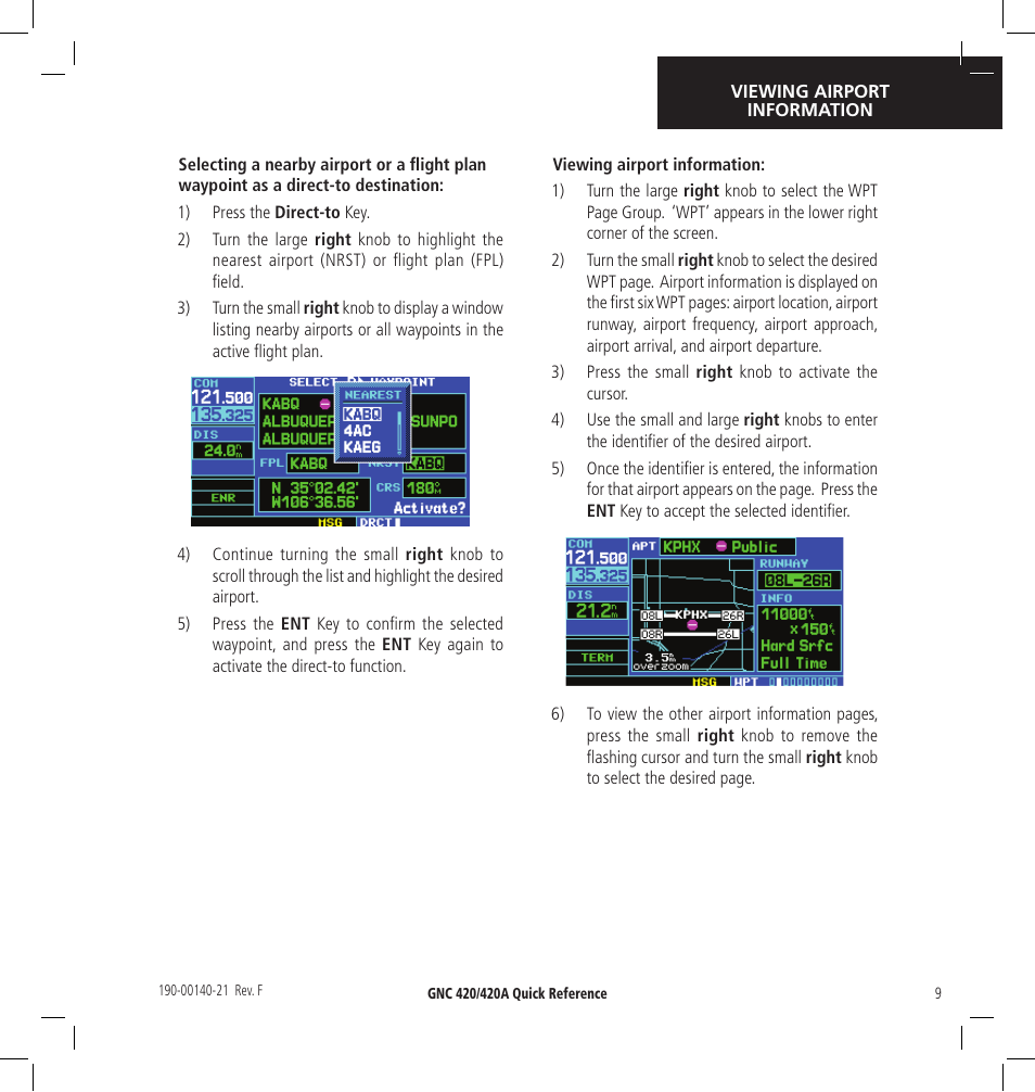 Garmin GNC 420 User Manual | Page 9 / 22