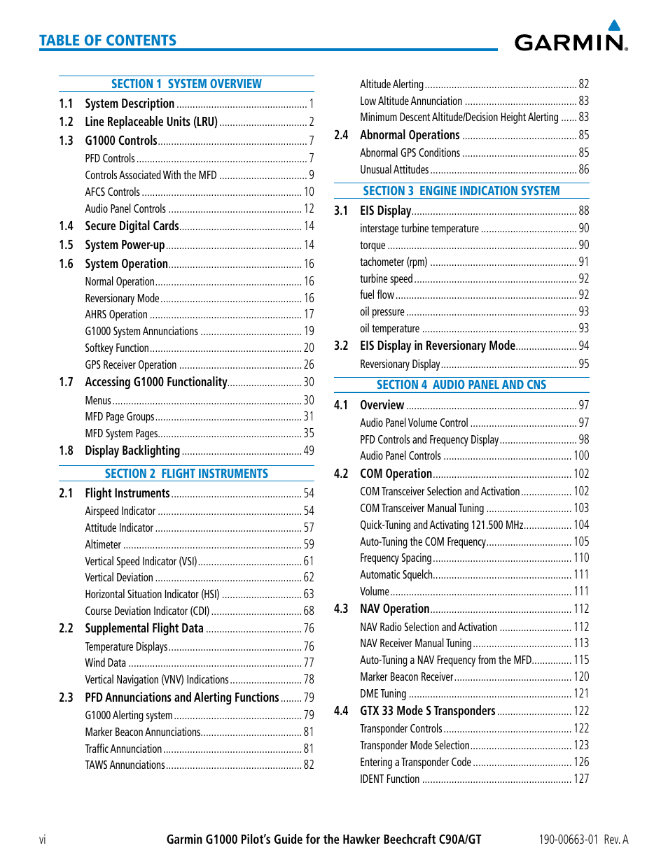 Garmin G1000 King Air C90GT User Manual | Page 10 / 586