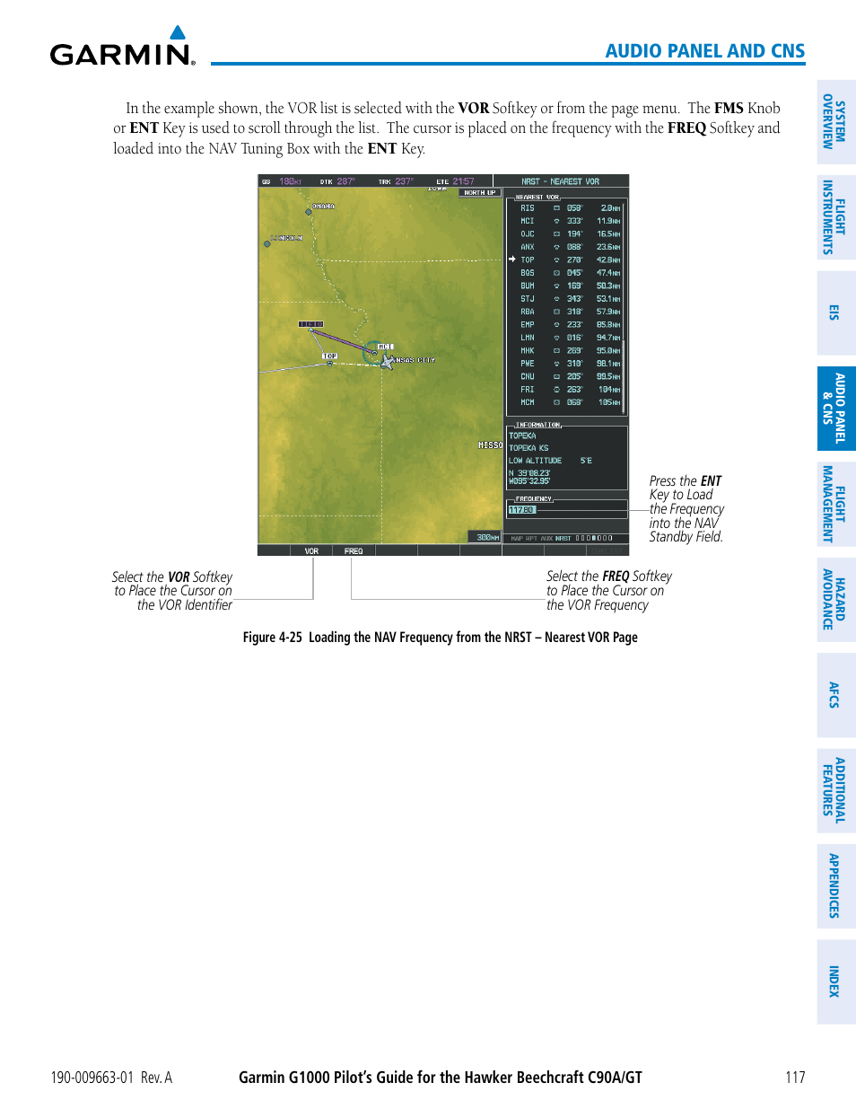 Audio panel and cns | Garmin G1000 King Air C90GT User Manual | Page 131 / 586