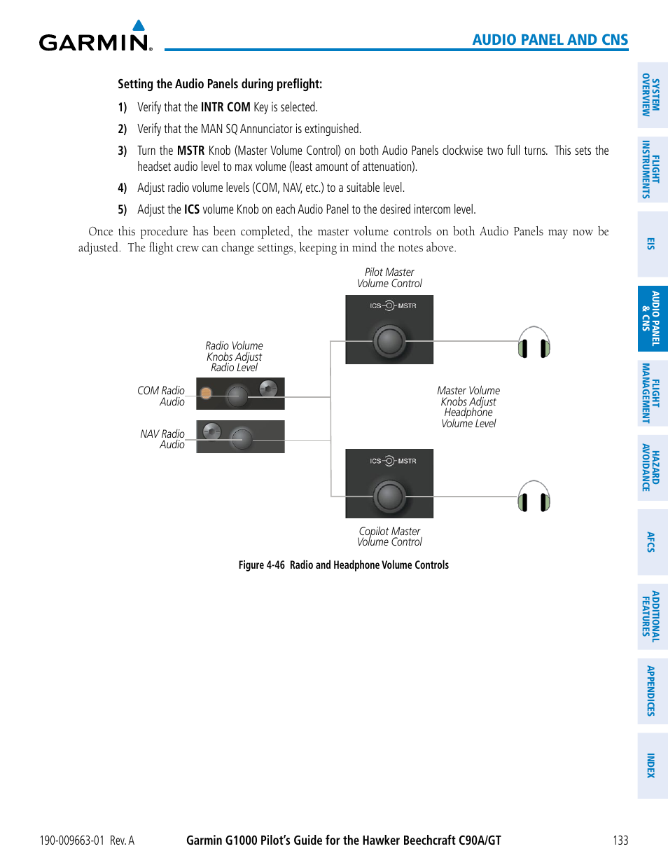 Audio panel and cns | Garmin G1000 King Air C90GT User Manual | Page 147 / 586