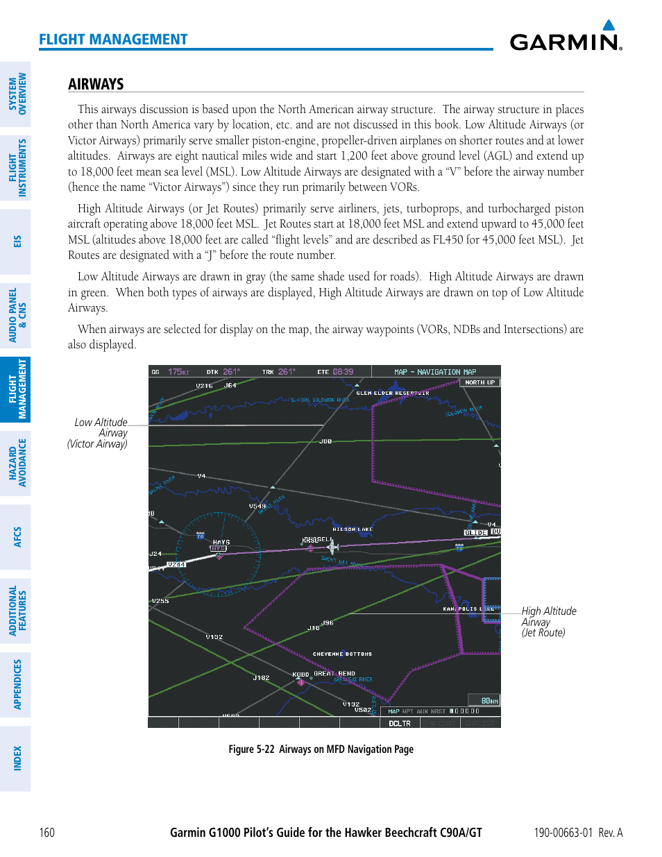 Airways, Flight management | Garmin G1000 King Air C90GT User Manual | Page 174 / 586