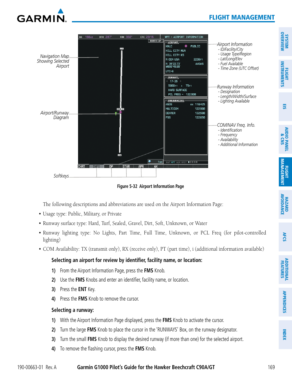 Flight management | Garmin G1000 King Air C90GT User Manual | Page 183 / 586
