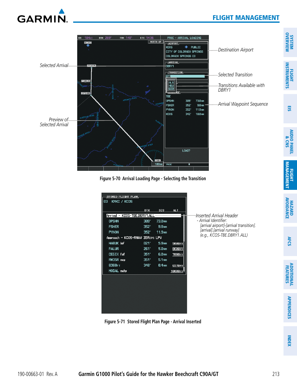 Flight management | Garmin G1000 King Air C90GT User Manual | Page 227 / 586