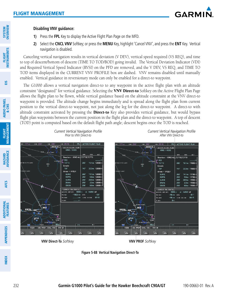 Flight management | Garmin G1000 King Air C90GT User Manual | Page 246 / 586