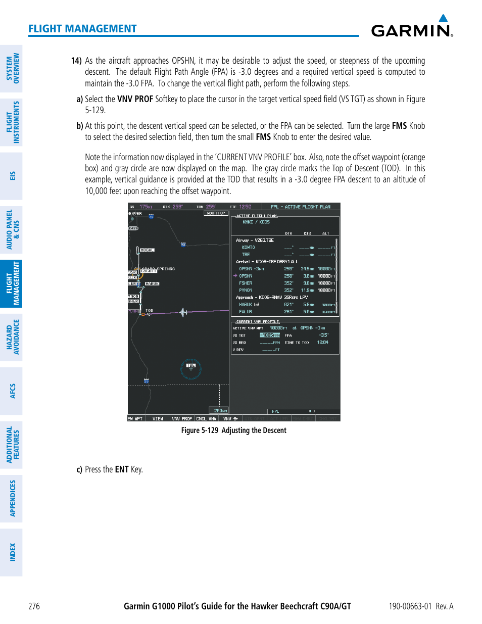 Flight management | Garmin G1000 King Air C90GT User Manual | Page 290 / 586